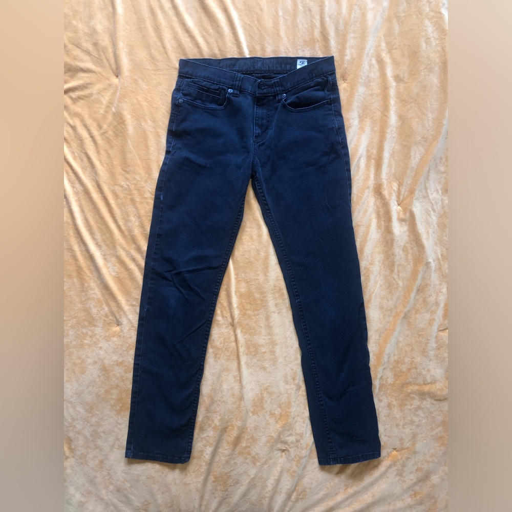 RSQ London Skinny Jean, men’s W30 L32, black distressed wash